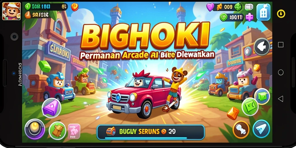 Screenshot gameplay BIGHOKI menampilkan aksi seru dan grafis menawan.