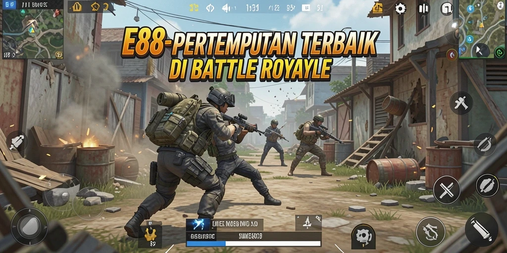 Tampilan gameplay menegangkan dalam E88, saat pemain berjuang untuk bertahan hidup.