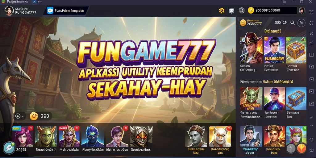Tampilan antarmuka FUNGAME777 yang sederhana dan mudah digunakan.