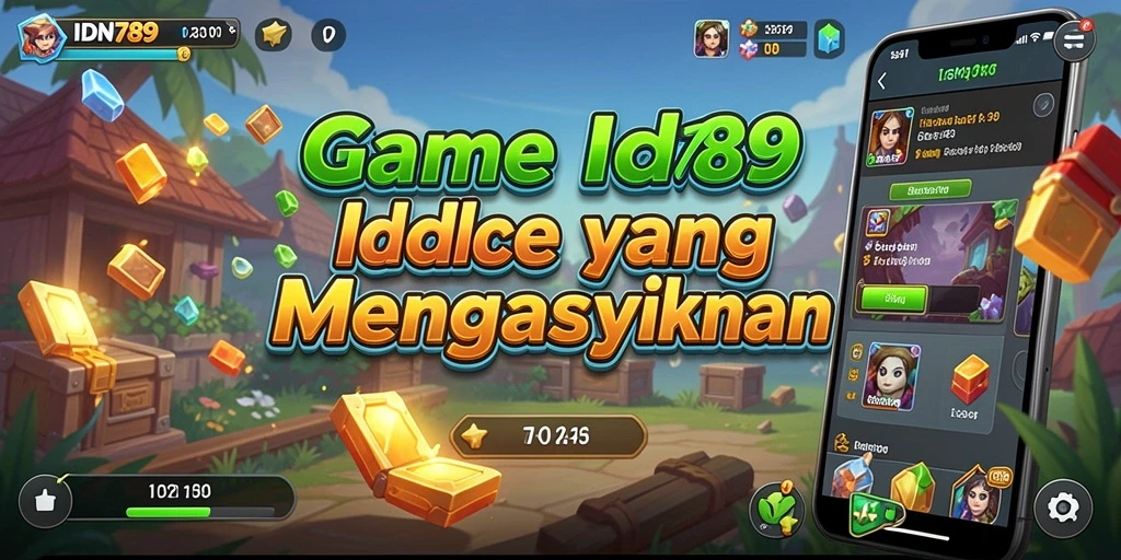 Screenshot gameplay IDN789 yang menampilkan karakter mengumpulkan sumber daya.