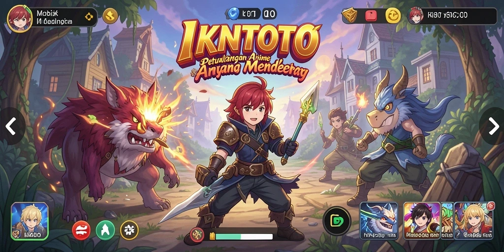 Tampilan gameplay menawan dari IKNTOTO dengan karakter Anime yang hidup.