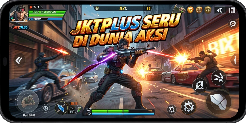 Screenshot JKTPLUS menunjukkan aksi seru dan pertarungan mendebarkan.