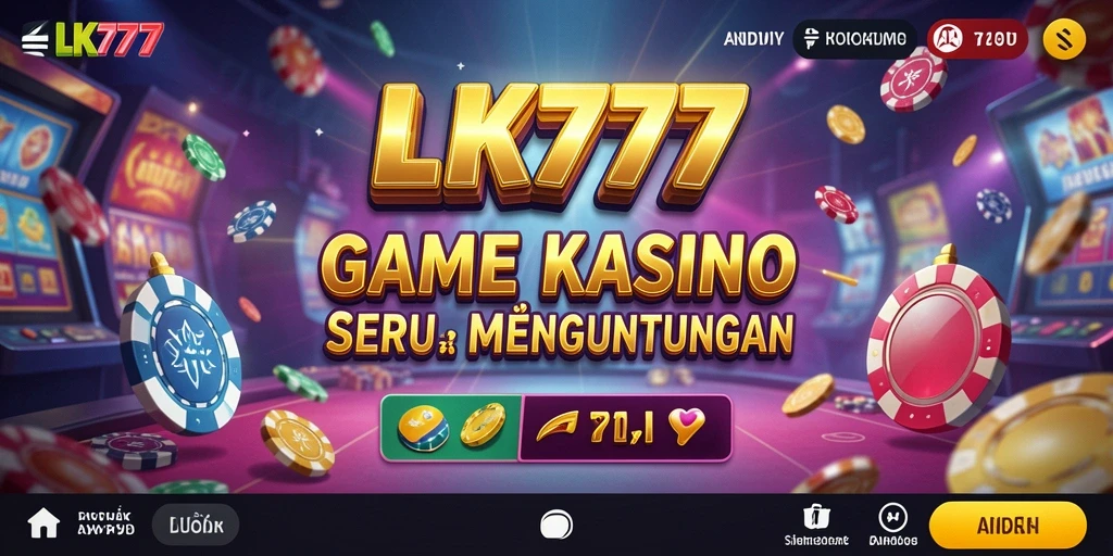 Screenshot gameplay LK777 yang menampilkan suasana kasino yang mendebarkan.