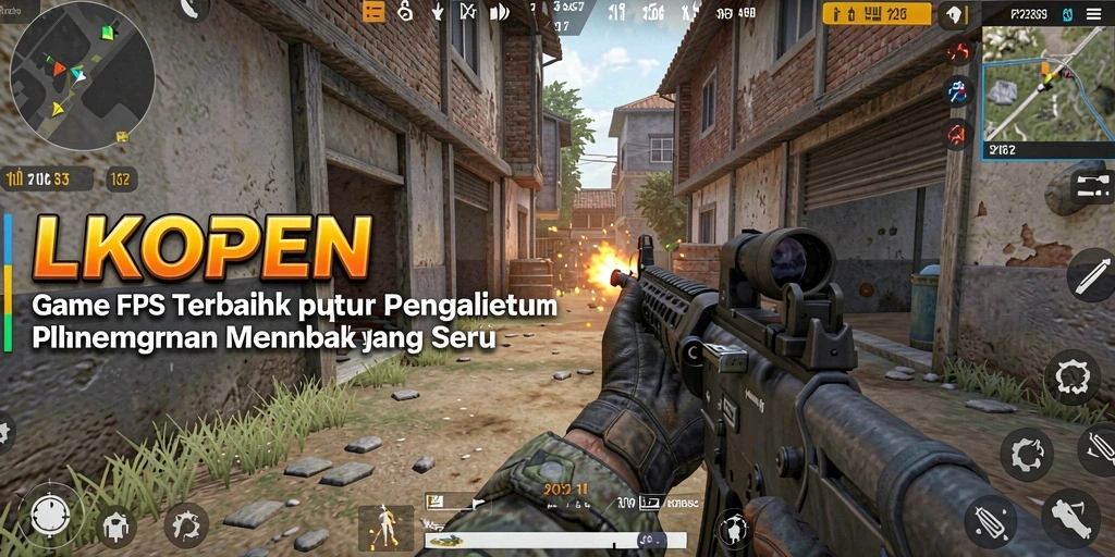 Tangkapan layar menunjukkan aksi menembak intens di LKOPEN.