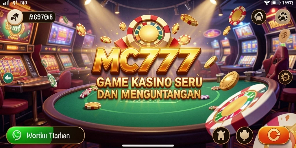 Tampilan menarik gameplay Kasino di MC777.