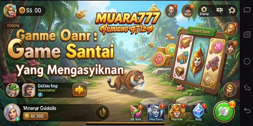Tampilan gameplay MUARA777 yang ceria dan mengasyikkan.