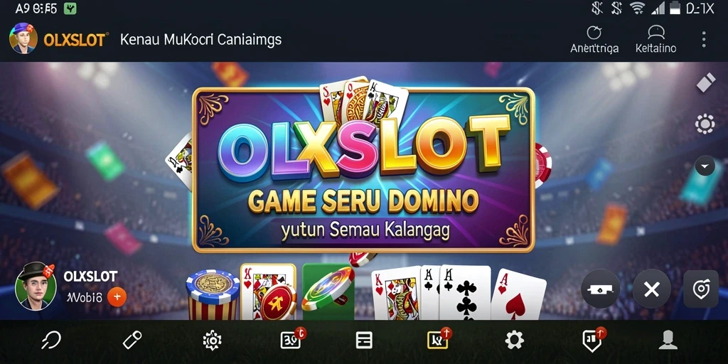 Tampilan gameplay Domino yang menarik di OLXSLOT.