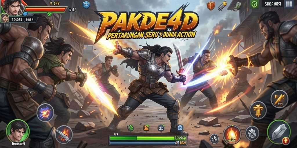 Tampilan gameplay seru PAKDE4D yang penuh aksi dan tantangan.