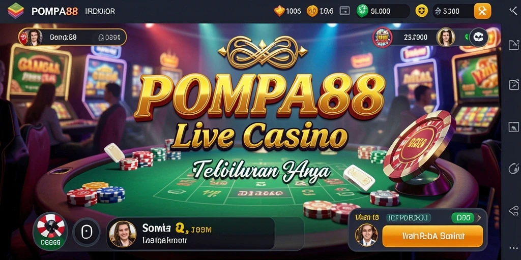 Gameplay mendebarkan dan interaksi dealer langsung di POMPA88.
