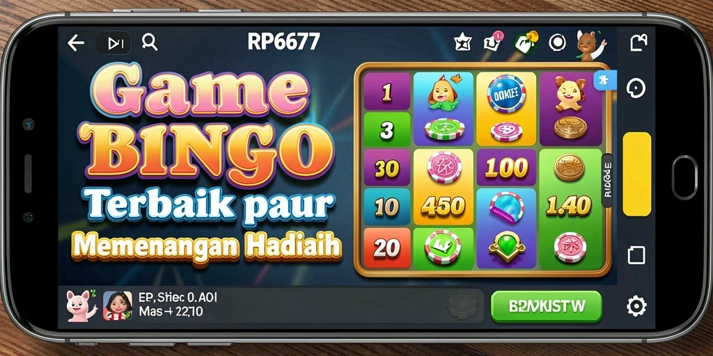 Screenshot RP6677 menunjukkan pemain menikmati permainan Bingo yang seru.