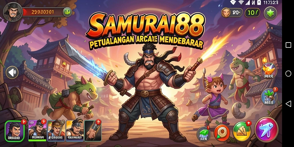 Tampilan gameplay mendebarkan dari SAMURAI88 dengan aksi cepat.