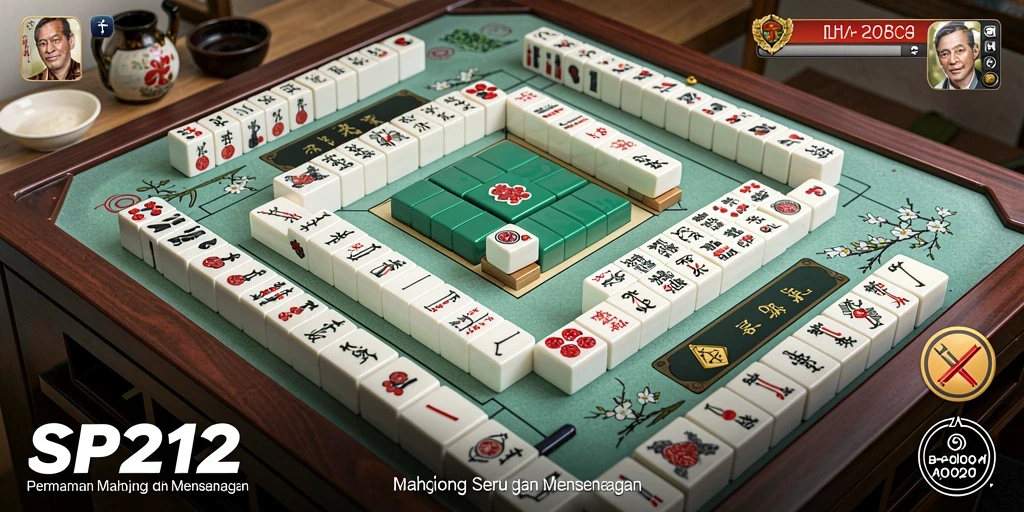 Screenshot gameplay SP212 yang menunjukkan keseruan permainan Mahjong.