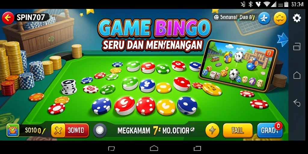 Tampilan gameplay SPIN707 yang menarik dan penuh warna.