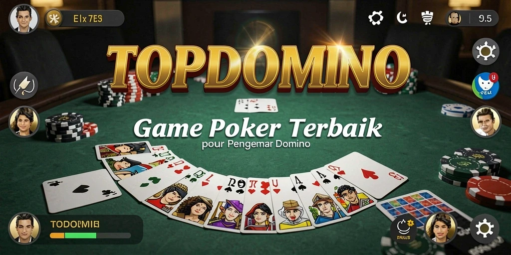 Tampilan gameplay seru dan interaktif dari TOPDOMINO.